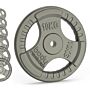 Cast Iron Weight Plates - 1" Standard Tri Grip Pairs (1.25 - 25 Kg)