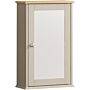 Bath Vida Priano 1 Door Mirrored Wall Cabinet, Grey & Oak