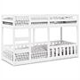 Vidaxl Bunk Bed White 80x200 Cm Solid Wood Pine