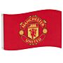 Manchester United Fc Core Crest Flag