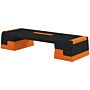 Sportnow 15cm/20cm/25cm Exercise Stepper For Home Workout, Aerobic Step Platform, Orange