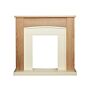 Adam Chilton Fireplace In Oak & Cream, 39 Inch