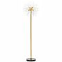 Homcom Modern Floor Lamp, Tall Standing Lamp With Dandelion-like Lampshade For