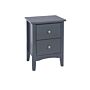 Como Blue 2 Drawer Bedside Cabinet