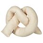 Cushion Beige 172 X 14 Cm Teddy Fabric Throw Pillow Decorative Soft Filling Multiple Shapes Accessories