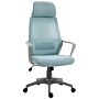 Vinsetto Ergonomic Office Chair W/ Wheel, High Mesh Back, Adjustable Height Home Office Chair - Blue