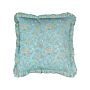 Decorative Cushion Cotton Flower Pattern 45 X 45 Cm Removable Cover Zipper