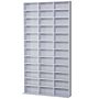 Homcom Cd / Dvd Storage Shelf Storage Unit For 1116 Cds Height-adjustable Compartments 102 X 24 X 195 Cm White