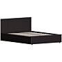 Lisbon Double Ottoman Faux Leather Bed, Brown