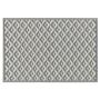 Outdoor Rug Mat Grey Synthetic 120 X 180 Cm Diamond Geometric Pattern