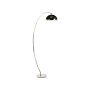 Floor Lamp Gold Metal 188 Cm Arc Leg Chrome Modern Lightning