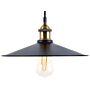 Pendant Lamp Black Metal Industrial Style Ceiling Light 30 Cm