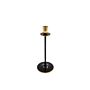 Medium Black And Gold Candlestick