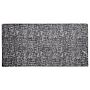 Area Rug Grey And Silver Viscose 80 X 150 Cm Living Room Rug