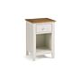 Salerno Shaker Ivory/oak 1 Drawer Bedside