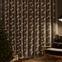 Vidaxl Led Curtain Fairy Lights 3x3m 300 Led Warm White 8 Function