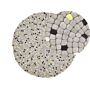 Area Rug Grey Wool Felt Balls Hand-woven Round Ø140 Cm