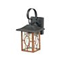 Outdoor Wall Light Lamp Brown Sconce Metal Iron Aluminium Glass Matte Traditional Design Patio Garden