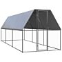 Vidaxl Chicken Cage 2x6x2 M Galvanised Steel