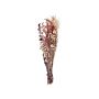 Dried Flower Bouquet Pink Natural Dried Flowers 55 Cm Wrapped In Brown Paper Natural Table Decoration Beliani