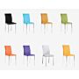 Carina Pu Chairs Chrome & Orange (4s)