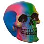 Gothic Rainbow Skull Ornament