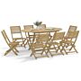 Vidaxl Folding Garden Chairs 8 Pcs 48.5x61.5x87 Cm Solid Wood Acacia