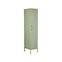 Storage Cabinet Green Metal Locker With 5 Shelves And Rail