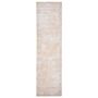 Runner Rug Beige Cotton Distressed Effect 80 X 300 Cm Oriental Vintage