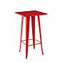 60x60x115cm Red Metaltable