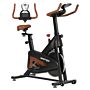 Sportnow Indoor Exercise Bike, Quiet Stationary Bike, Stylish Cycling Machine With Adjustable Seat And Resistance, Lcd Monitor, Tablet Holder, For Home Gym Cardio Workout, Black