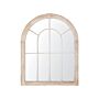 Wall Mirror Beige Metal Frame 69 X 88 Cm Painted