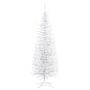 Homcom 5t Artificial Pine Pencil Slim Tall Christmas Tree With Branch Tips Xmas Holiday Décor With Stand White