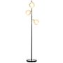 Homcom Tree Floor Lamp For With 3 Light, Modern Standing Lamp, (bulb Not Included), 162cm, Grey