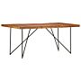 Vidaxl Dining Table 180x90x76 Cm Solid Acacia Wood