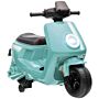 Aiyaplay 6v Ride On Motorbike Kids Electric Motorbike W/ Headlight Music, Training Wheels, For Ages 18-36 Months - Green