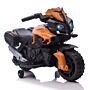 Homcom Kids Electric Pedal Motorcycle Ride-on Toy Battery Powered Rechargeable 6v Realistic Sounds 3 Km/h Max Speed For Girls Boy 18-48 Months Orange