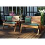 Twin Bench Set Straight - Green