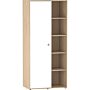 Junior Vida Neptune 1 Door Wardrobe, White & Oak