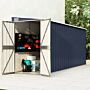 Vidaxl Wall-mounted Garden Shed Anthracite 118x382x178 Cm Steel