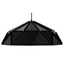 Pendant Lamp Black Metal Geometrical Shape 1 Light