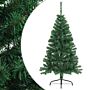 Vidaxl Artificial Half Christmas Tree With Stand Green 120 Cm Pvc