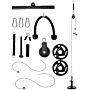 Sportnow Cable Machine Pulley System W/ 2 X 5kg Olympic Weight Plates, Lat Pull Down System W/ Diy Loading Weight For Home Gym Training