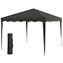 Outsunny 3 X 3m Pop Up Gazebo, Outdoor Camping Gazebo Party Tent With Carry Bag