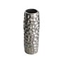 Flower Vase Silver Aluminium Metal Home Decor Handmade Tall Decorative Indoor Pot