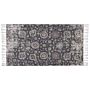 Area Rug Multicolour Polyester And Cotton 80 X 150 Cm Oriental Distressed With Tassels