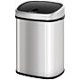 Homcom Sensor Bin, Stainless Steel, 58l