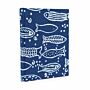 Cotton Bound Notebooks 20x15cm - 96 Pages - Indigo Fish