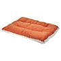 Pet Bed Orange Velvet Polyester 70 X 55 Cm Rectangular Soft Cushion For Dogs Animals