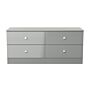 Yarmouth 4 Drawer Bed Box In Uniform Grey & Dusk Grey